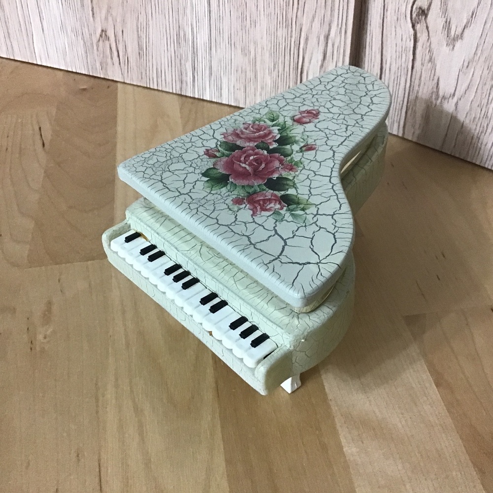 Vintage Italian Grand Piano Trinket Jewel Box